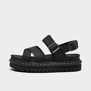 Women's Dr. Martens Voss II Leather Strap Sandals - Black